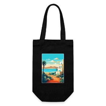 Lanzarote Spanien Vintage Reiseplakat Souvenir WPA - Geschenkbeutel für Flaschen - Schwarz - Vorne