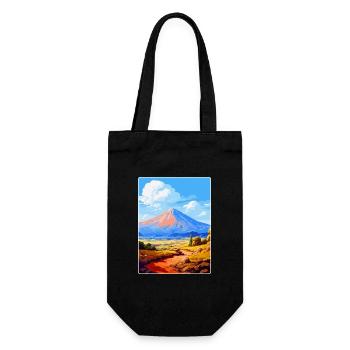 Parc national du Teide Espagne Affiche de voyage vintage - Sac à bouteille - noir - Devant