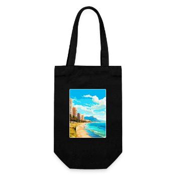 Alicante Spain Vintage Travel Poster Souvenir WPA - Gift Bag for Bottles - black - Front
