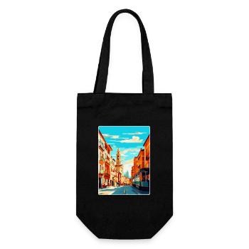 Pamplona Spanien Vintage Reiseplakat Souvenir WPA - Geschenkbeutel für Flaschen - Schwarz - Vorne