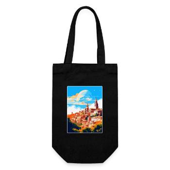 Toledo Spanien Vintage Reiseposter WPA Souvenir - Geschenkbeutel für Flaschen - Schwarz - Vorne