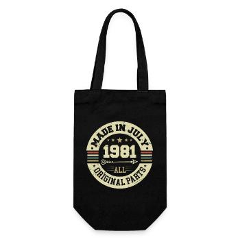Cadeau d'anniversaire de juillet 1981 1981 que j'ai fait en juillet - Sac à bouteille - noir - Devant