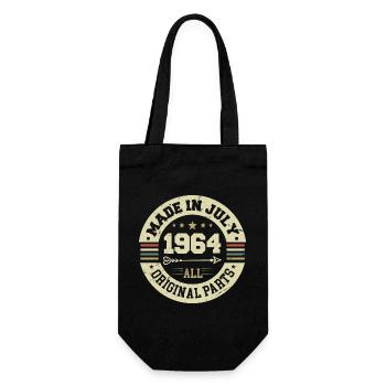 Juli 1964 Geburtstagsgeschenk 1964 I Made in July - Geschenkbeutel für Flaschen - Schwarz - Vorne