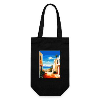 Lanzarote Spanien Vintage Reiseplakat Souvenir WPA - Geschenkbeutel für Flaschen - Schwarz - Vorne
