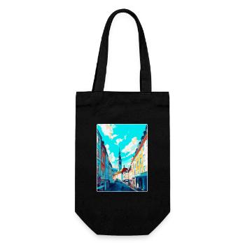 Linz Austria Vintage Travel Poster WPA Souvenir - Gift Bag for Bottles - black - Front