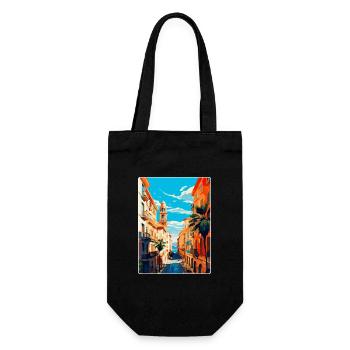 Barcelona Spain Vintage Travel Poster Souvenir WPA - Gift Bag for Bottles - black - Front