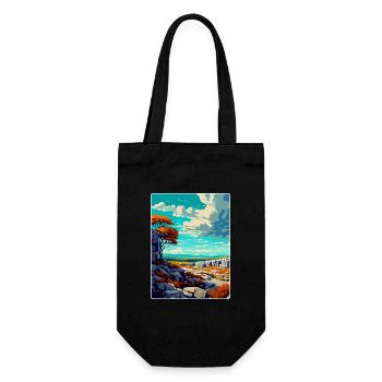 Le parc national du Burren, Irlande, Royaume-Uni, Affiche de voyage - Sac à bouteille - noir - Devant