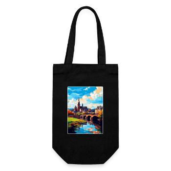 Trèves Allemagne Affiche de voyage vintage WPA Souvenir - Sac à bouteille - noir - Devant