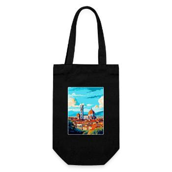 Florence Italie Affiche de voyage vintage Souvenir WPA - Sac à bouteille - noir - Devant