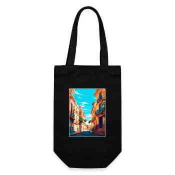 Valencia Spain Vintage Travel Poster Souvenir WPA - Gift Bag for Bottles - black - Front