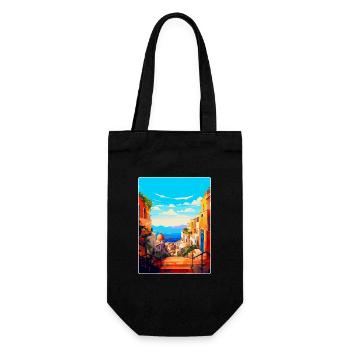Naples Italy Vintage Travel Poster WPA Souvenir - Gift Bag for Bottles - black - Front