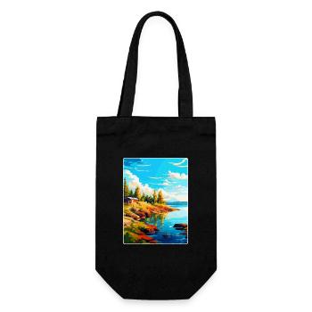 Ålandinseln Finnland Vintage Reiseplakat WPA - Geschenkbeutel für Flaschen - Schwarz - Vorne