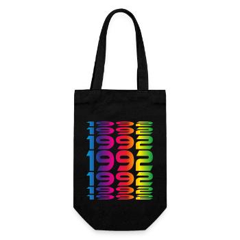 Born in 1992 Birth Year Gift - Gift Bag for Bottles - black - Front