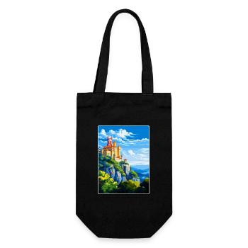 Sintra Portugal Affiche de voyage vintage Souvenir WPA - Sac à bouteille - noir - Devant