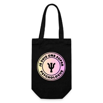 je suis une super psychologue - Sac à bouteille - noir - Devant