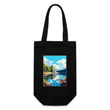 Parc national d’Ojcowski Pologne Affiche de voyage WPA - Sac à bouteille - noir - Devant