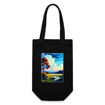 Roztocze Pologne Affiche de voyage vintage souvenir WPA - Sac à bouteille - noir - Devant