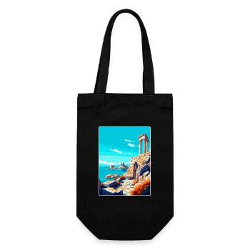 Delos Grèce Vintage Poster Voyage WPA Souvenir - Sac à bouteille - noir - Devant