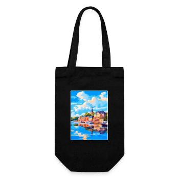 Souvenir de l’affiche de voyage vintage Naantali Finlande - Sac à bouteille - noir - Devant