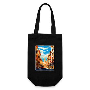 Pamplona Spanien Vintage Reiseplakat Souvenir WPA - Geschenkbeutel für Flaschen - Schwarz - Vorne