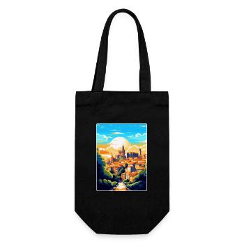 Toledo Spanien Vintage Reiseposter WPA Souvenir - Geschenkbeutel für Flaschen - Schwarz - Vorne