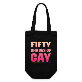 LGBTQ Pride Month -Shades of Gays - Gift Bag for Bottles - black - Front