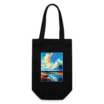 Utrechtse Heuvelrug Netherlands Travel Poster WPA - Gift Bag for Bottles - black - Front