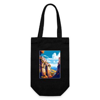 Ronda Spain Vintage Travel Poster WPA Art Souvenir - Gift Bag for Bottles - black - Front