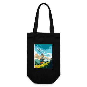 Penkenbahn Autriche Affiche de voyage vintage souvenir - Sac à bouteille - noir - Devant