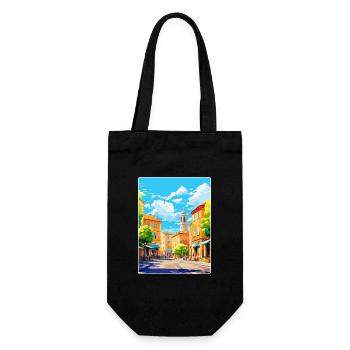Aix En Provence Frankreich Vintage Reiseposter WPA - Geschenkbeutel für Flaschen - Schwarz - Vorne
