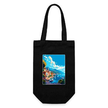 Samos Griechenland Vintage Reiseposter WPA Souvenir - Geschenkbeutel für Flaschen - Schwarz - Vorne