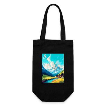 Lech Österreich Vintage Reiseplakat WPA Souvenir - Geschenkbeutel für Flaschen - Schwarz - Vorne