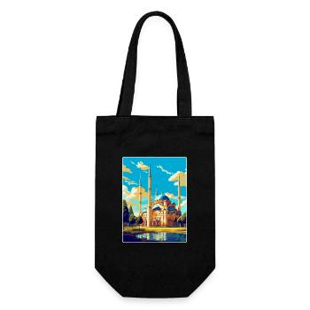 Edirne Türkei Vintage Reiseposter WPA Souvenir - Geschenkbeutel für Flaschen - Schwarz - Vorne