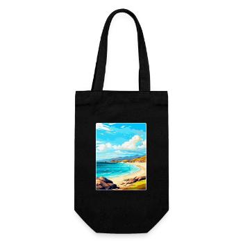 Isle Of Harris Scotland Uk Vintage Travel Poster - Gift Bag for Bottles - black - Front