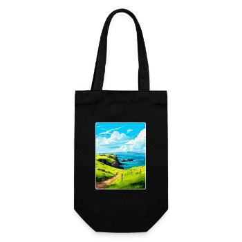 Isle Of Scalpay Scotland Uk Vintage Travel Poster - Gift Bag for Bottles - black - Front