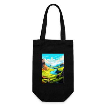 Isle Of Skye Scotland Uk Vintage Travel Poster WPA - Gift Bag for Bottles - black - Front