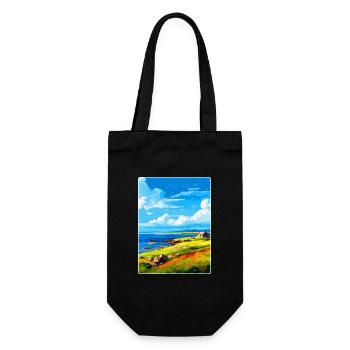 Isle Of Shapinsay Scotland Uk Travel Poster WPA - Gift Bag for Bottles - black - Front