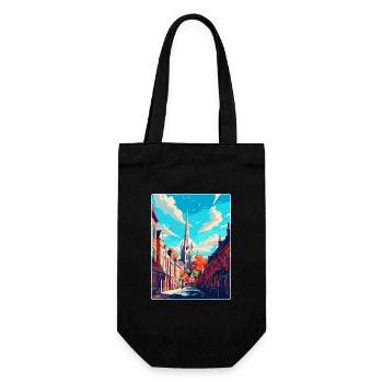 Winchester England Uk Reiseposter Souvenir WPA - Geschenkbeutel für Flaschen - Schwarz - Vorne