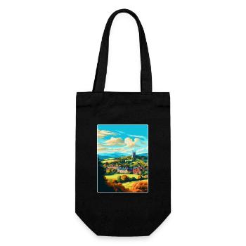 Great Malvern England Uk Reise Poster Souvenir - Geschenkbeutel für Flaschen - Schwarz - Vorne