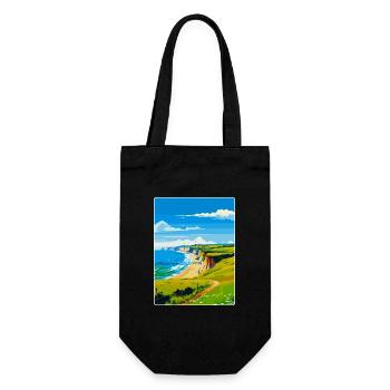 Dorset Uk Vintage Reiseposter Souvenir WPA - Geschenkbeutel für Flaschen - Schwarz - Vorne