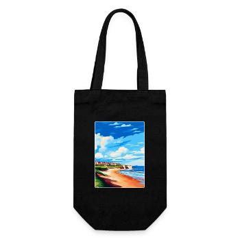 Filey Yorkshire Vintage Travel Poster Souvenir WPA - Gift Bag for Bottles - black - Front