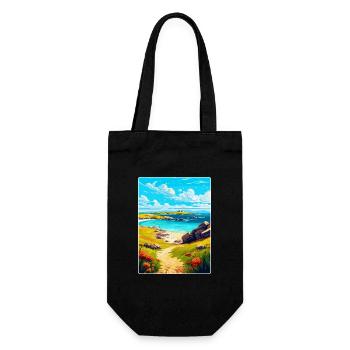 Isles Of Scilly Uk Vintage Travel Poster Souvenir - Gift Bag for Bottles - black - Front