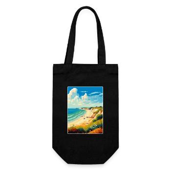 Hengistbury Head England Uk Reise Poster Souvenir - Geschenkbeutel für Flaschen - Schwarz - Vorne