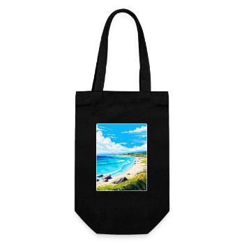 Luskentrye Beach Isle Of Harris Travel Poster WPA - Gift Bag for Bottles - black - Front