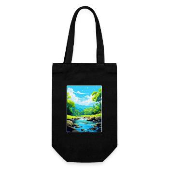 Golitha Falls, England, Vereinigtes Königreich, Reiseposter, Souvenir - Geschenkbeutel für Flaschen - Schwarz - Vorne
