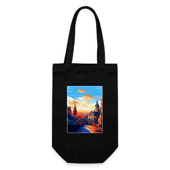 Edinburgh Schottland Großbritannien Reiseposter Souvenir WPA - Geschenkbeutel für Flaschen - Schwarz - Vorne