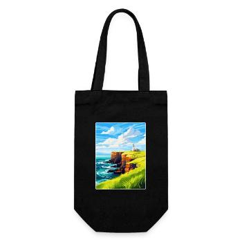 Dunnet Head Schottland Großbritannien Reiseposter Souvenir WPA - Geschenkbeutel für Flaschen - Schwarz - Vorne