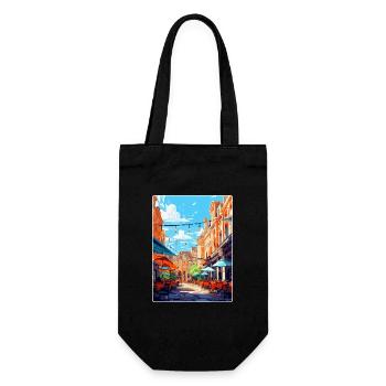 Covent Garden England Uk Reiseposter Souvenir - Geschenkbeutel für Flaschen - Schwarz - Vorne