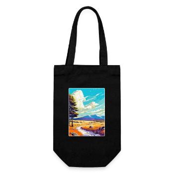 Cairngorms Scotland Uk Travel Poster Souvenir WPA - Gift Bag for Bottles - black - Front