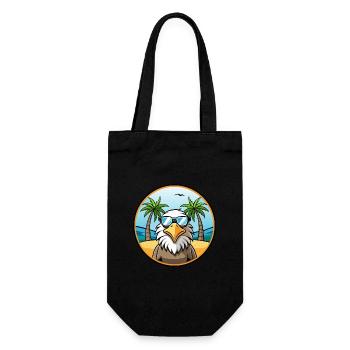 Eagle Funny Cartoon Lunettes de soleil de plage d’été cool - Sac à bouteille - noir - Devant